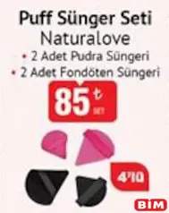 NATURALOVE PUFF SÜNGER SETİ 4'LÜ